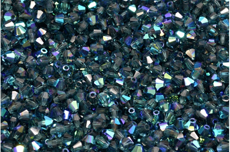 機械カット双円錐形Xilionハイスパークルビーズ、30340 Ab(30340-28701)、ガラス、チェコ共和国