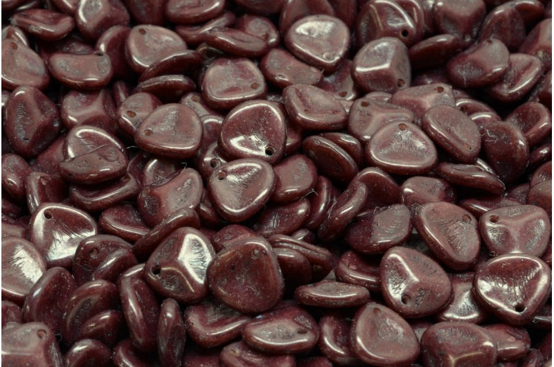 バラの花びらビーズ、ホワイトオパール 33270 (02020-33270)、ガラス、チェコ共和国