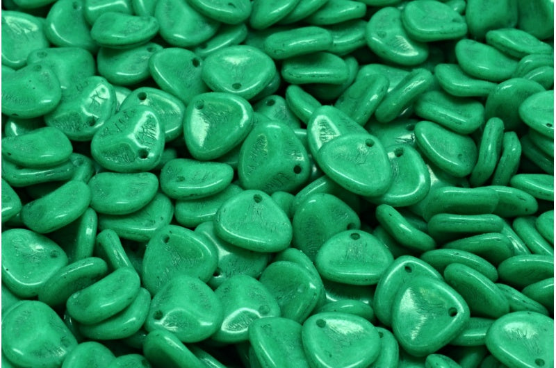 バラの花びらビーズ、ホワイトオパール 33272 (02020-33272)、ガラス、チェコ共和国