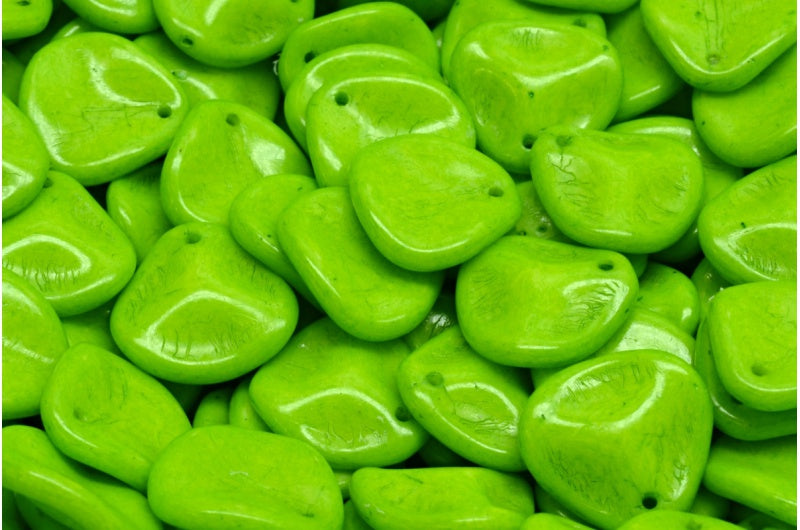 バラの花びらビーズ、ホワイトオパール 35275 (02020-35275)、ガラス、チェコ共和国