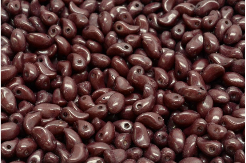 Tulip Petal Beads, White Opal 33270 (02020-33270), Glass, Czech Republic