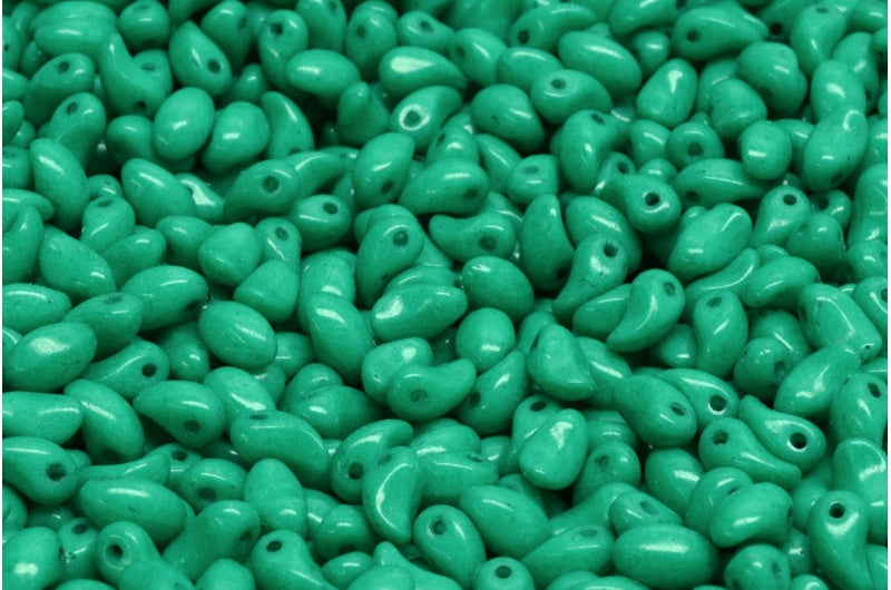 Tulip Petal Beads, White Opal 33272 (02020-33272), Glass, Czech Republic