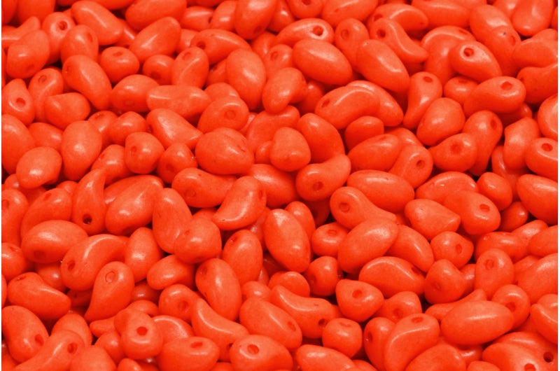 チューリップの花びらビーズ、ホワイトオパール 35276 (02020-35276)、ガラス、チェコ共和国