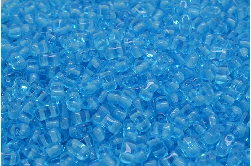 Bi-Bo珠,透明水蓝色 (60020),玻璃,捷克共和国