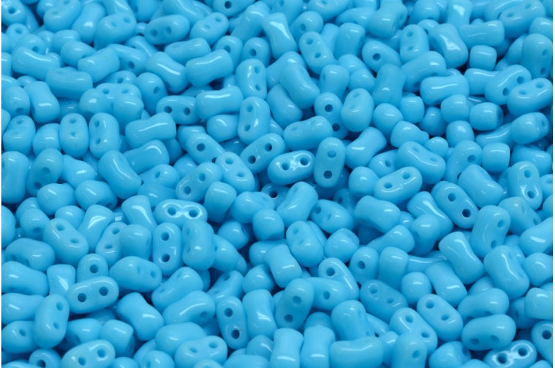 Bi-Bo Beads, Turquoise Blue (63030), Glass, Czech Republic