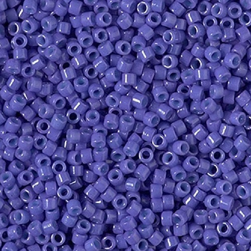 Miyuki DELICA Seed Beads Rocailles, Duracoat Opaque Violet Blue (# DB2359), Glass, Japan