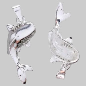 吊坠 – 925纯银 – 鲨鱼(35×13毫米)
