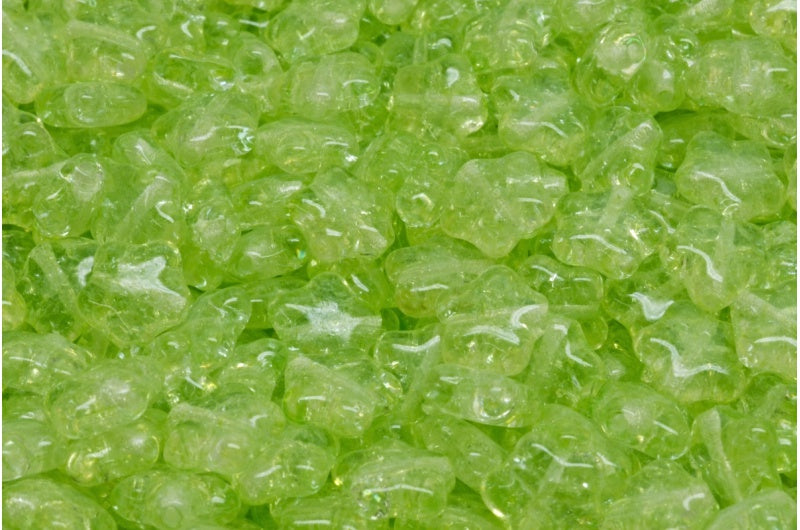 Flat Star Beads, Crystal Cracked 34310 (00030-85500-34310), Glass, Czech Republic