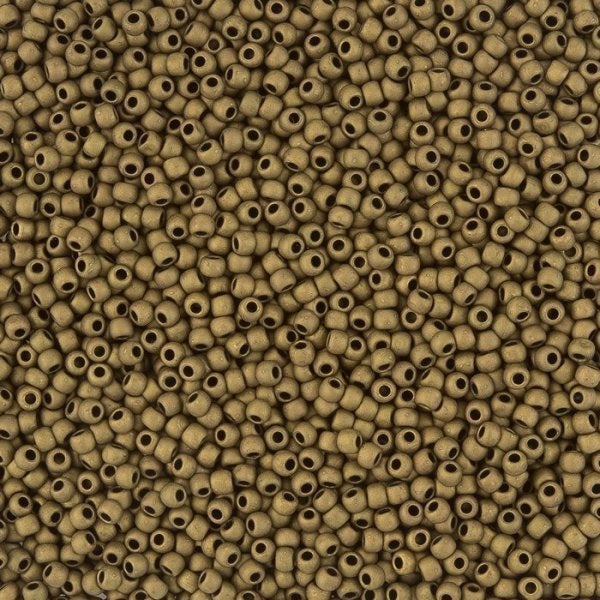 TOHO ラウンドシードビーズ ロカイユ マットカラー ダークコッパー (# 702) ガラス製 日本製