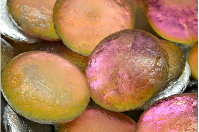 Cabochon Beads, Crystal Etched 28002 S (00030-etch-28002-S), Glass, Czech Republic