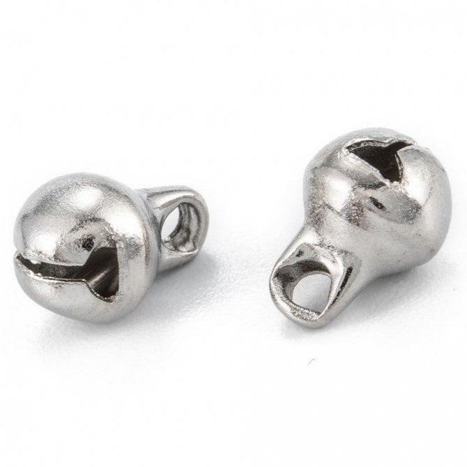 Bells - approx. 8 x 6 mm, Stainless Steel 304
