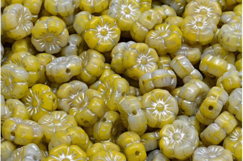 マロウフラワー、R2813 シルバーライン(R2813-54301)、ガラス、チェコ共和国