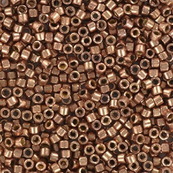 ミユキ デリカ シードビーズ ロカイユ デュラコート ガルバナイズド ライトシャンパン (# DB2504) ガラス製 日本製