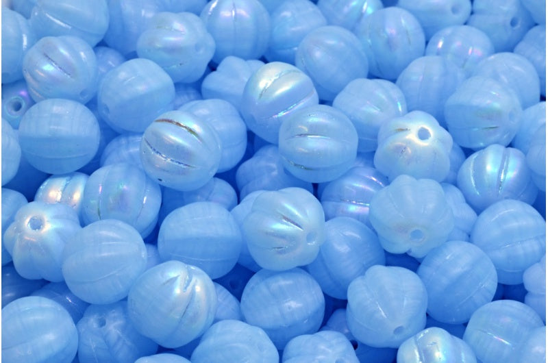 メロンビーズ、R2332 Ab (R2332-28701)、ガラス、チェコ共和国