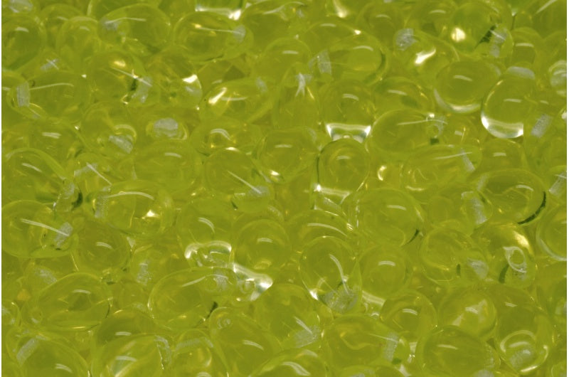 Drop Beads, Transparent Yellow (80130), Glass, Czech Republic