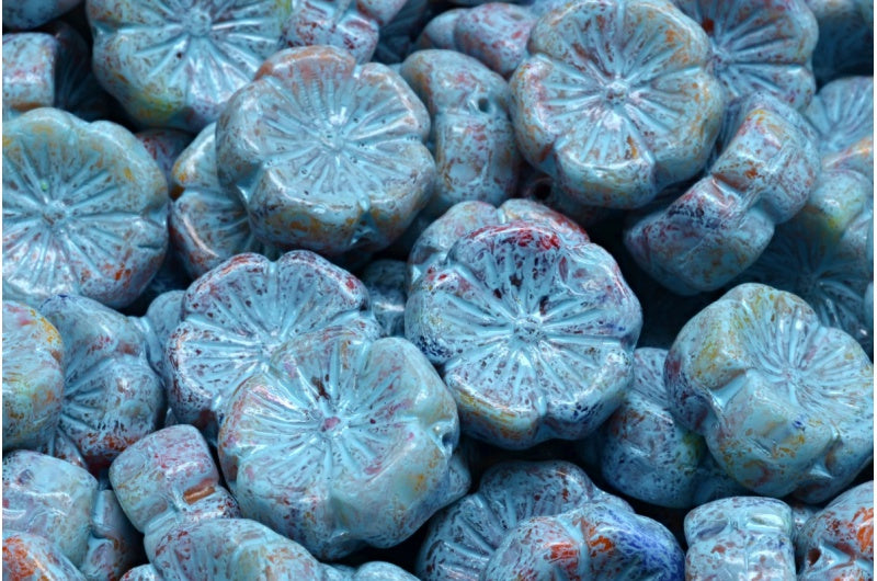 夏威夷花珠,R0001 4308 (R0001-04308),玻璃,捷克共和国