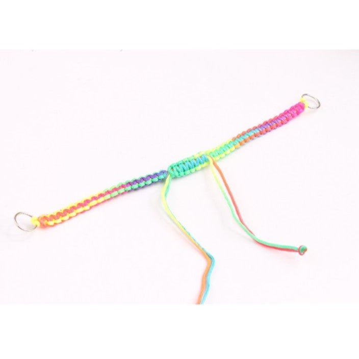 Shamballa bracelet base, approx. 14-17 cm, with rings