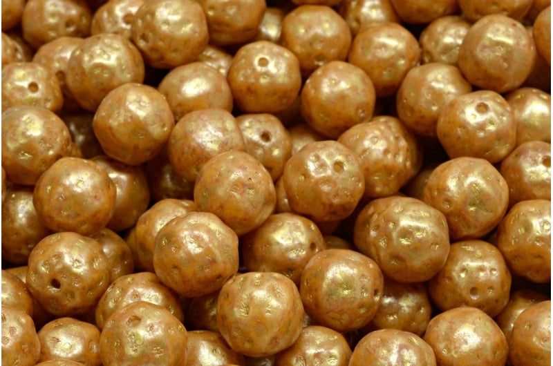 Pressed Beads, White Opal 84311 86720 (02020-84311-86720), Glass, Czech Republic