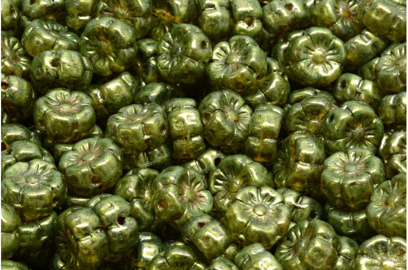 マロウフラワー、クリスタルブラウンラスタースポット(00030-65326)、ガラス、チェコ共和国