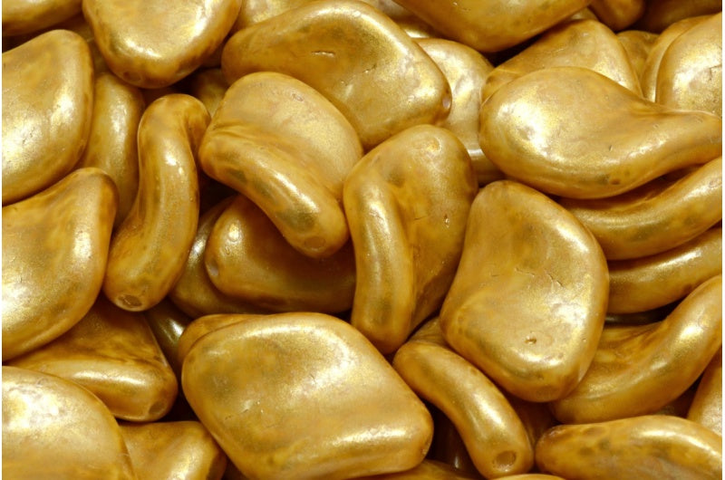 Pressed Beads, White 84301 86720 (02010-84301-86720), Glass, Czech Republic