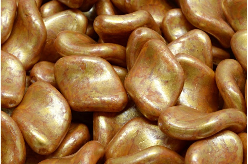 Pressed Beads, White 84311 86720 (02010-84311-86720), Glass, Czech Republic