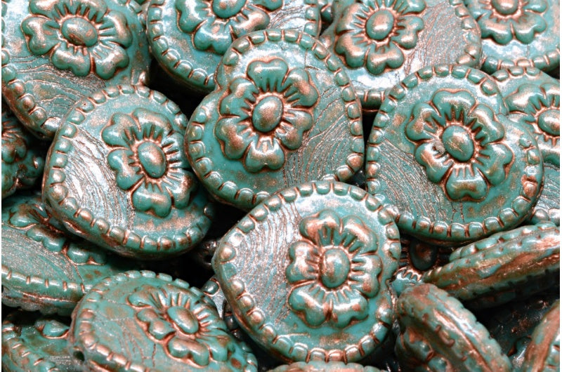 玫瑰心形珠子,63134 86750 (63134-86750),玻璃,捷克共和国