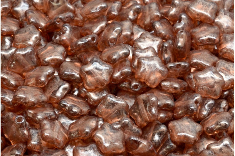 フラットスタービーズ、透明ピンク 86750 (70120-86750)、ガラス、チェコ共和国