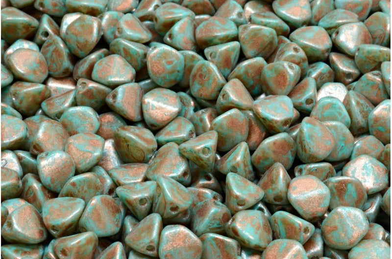 Pinch Beads, White 84309 86750 (02010-84309-86750), Glass, Czech Republic