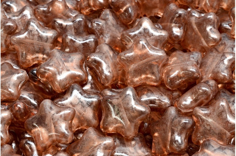 フラットスタービーズ、クリスタルピンク(00030-86750)、ガラス、チェコ共和国