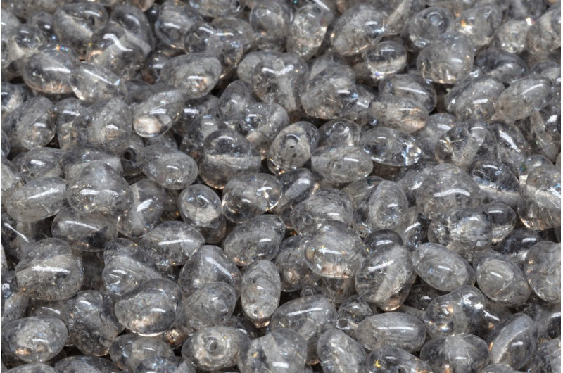 ハートビーズ、クリスタルクラック 34312 (00030-85500-34312)、ガラス、チェコ共和国