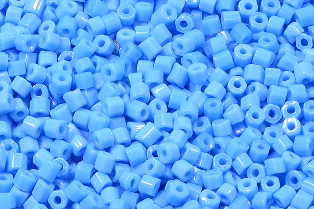 2カット プレシオサ オルネラ ロカイユ シードビーズ、ブルー (63040)、ガラス、チェコ共和国