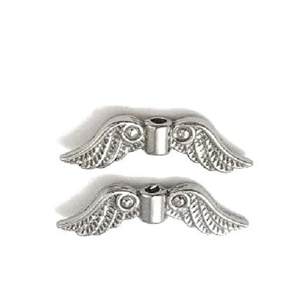 Decorative spacer - wing-shaped bead, Stainless Steel 304