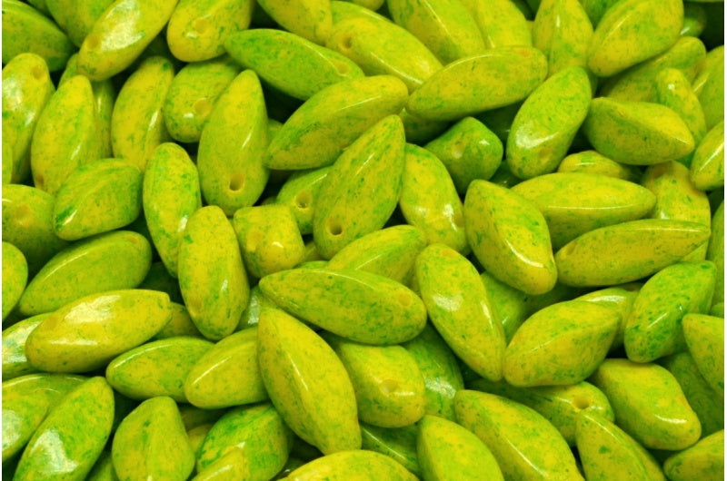 ツイストビーズ、ホワイトオパール 33045 31085 (02020-33045-31085)、ガラス、チェコ共和国