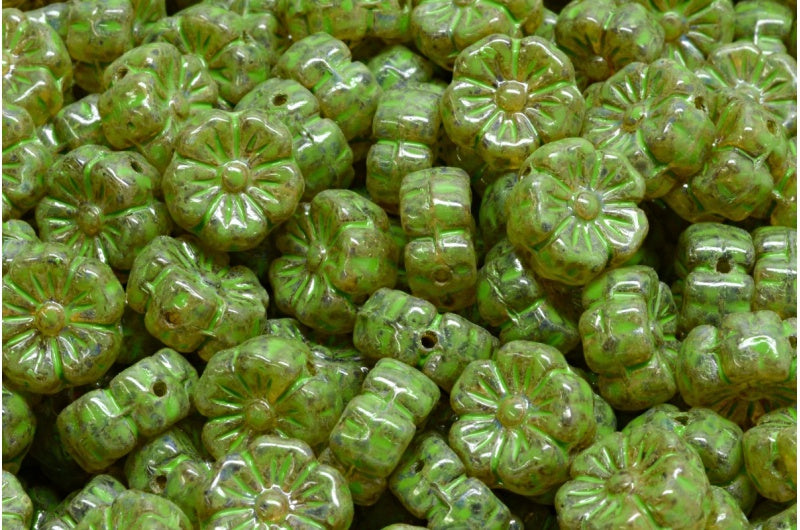 マロウフラワー、クリスタルトラバーチングリーンスポット(00030-86800-33311)、ガラス、チェコ共和国