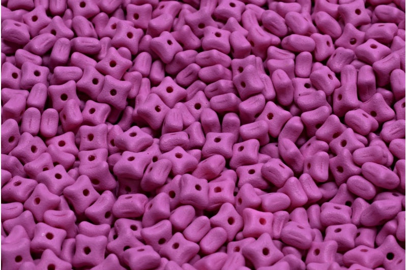 Orion Beads, White Opal Bright Purple Matte (02020-22M13), Glass, Czech Republic