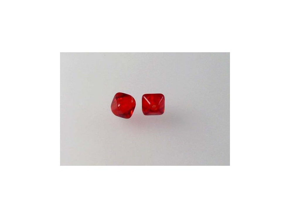 OUTLET 10 grams Bicone Beads, 6 x 6 mm, Ruby Red (90080), Glass, Czech Republic