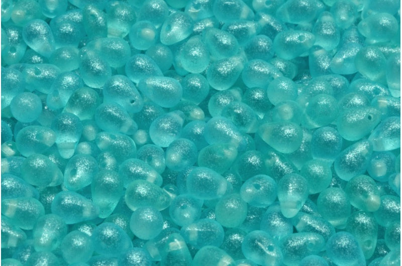 Teardrop Beads, Crystal Blue (00030-542001), Glass, Czech Republic