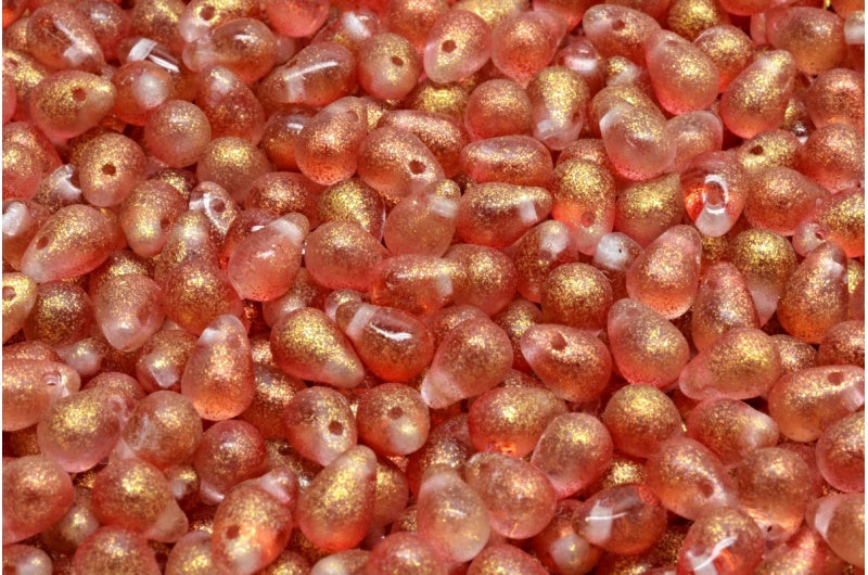 OUTLET 10 grams Drop Beads, 4 x 6 mm, Crystal 542012 (00030-542012), Glass, Czech Republic