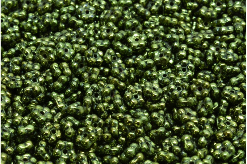 忘れな草ビーズ、ブラックラスターレッドフルコーティング(23980-14495)、ガラス、チェコ共和国