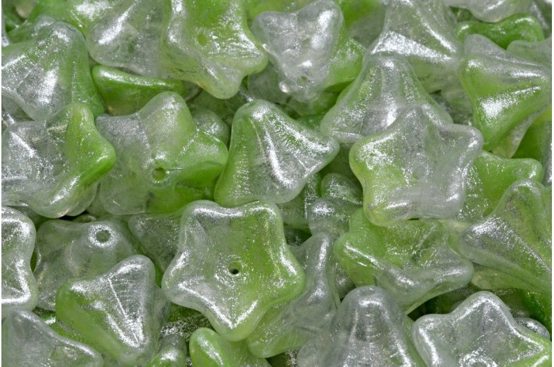 矮牵牛花珠子,56027 银灰色 (56027-34301),玻璃,捷克共和国