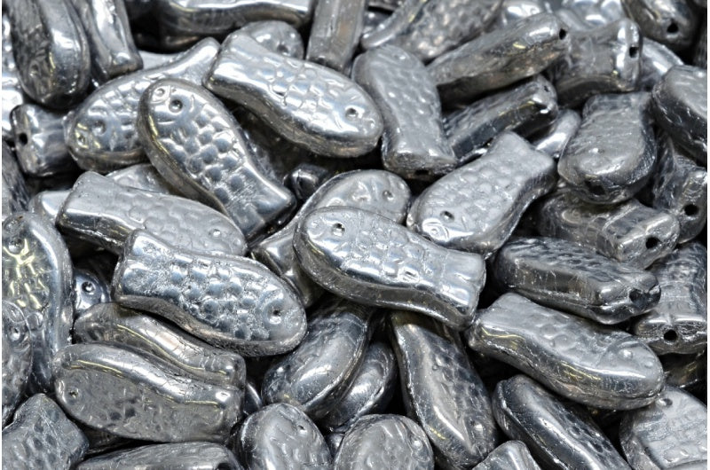 ミディアムフィッシュビーズ、クリスタル 27003 (00030-27003)、ガラス、チェコ共和国