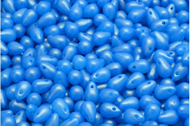 ドロップビーズ、ホワイト 24108 (02010-24108)、ガラス、チェコ共和国