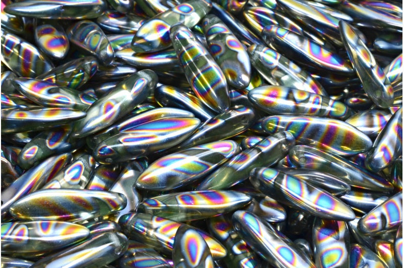 ダガービーズ、クリスタル 28101V (00030-28101V)、ガラス、チェコ共和国