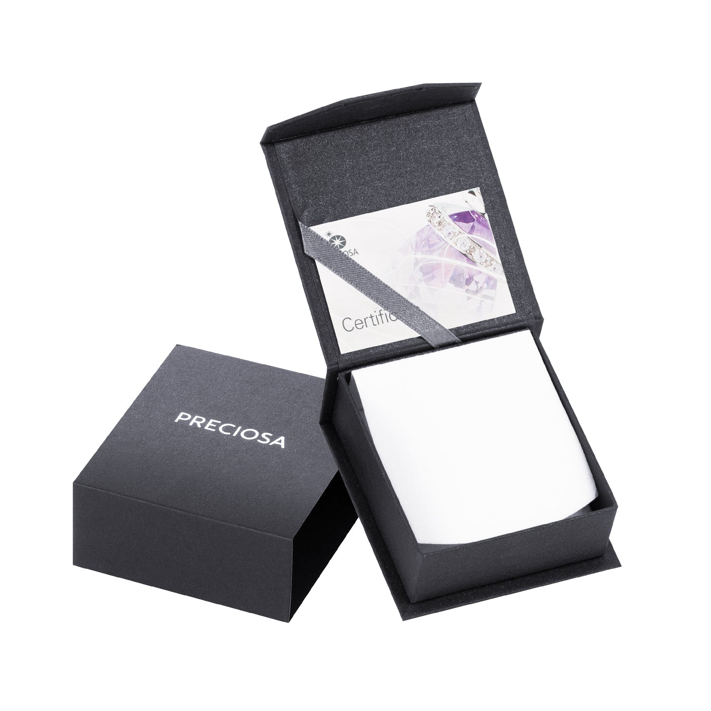 Pendant Sevilla Silver Ag-925 Rhodium Plated Jewelry, Cubic Zirconia Preciosa, Czech Bohemia PRECIOSA BEAUTY Jewelry, Crystal Clear / White