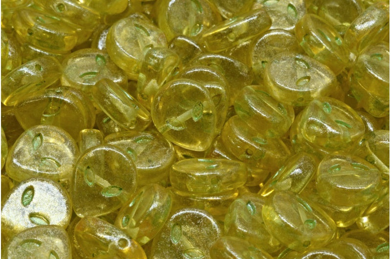 エイリアンヘッド、クリスタルグリーンライトイエロー(00030-43813-34302)、ガラス、チェコ共和国