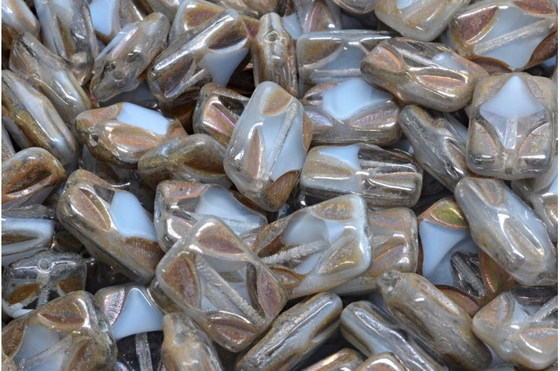 Table Cut Rectangle Beads, 66017 Sliperit Full (2X Side) (66017-29503), Glass, Czech Republic