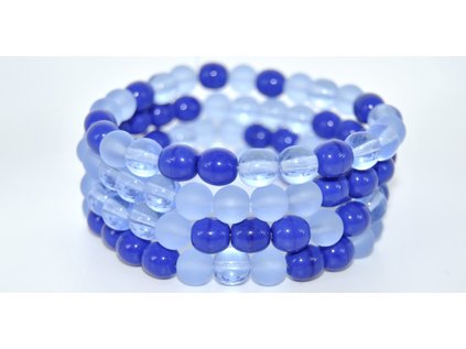 OUTLET 10 grams Round Druck Beads, 8 x 8 mm, Mixed Colors 5 (mix-5), Glass, Czech Republic