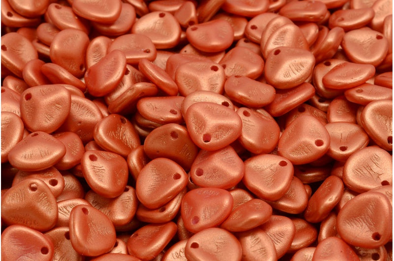 バラの花びらビーズ、ホワイト 24102 (02010-24102)、ガラス、チェコ共和国