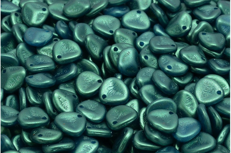 バラの花びらビーズ、ホワイト 24105 (02010-24105)、ガラス、チェコ共和国