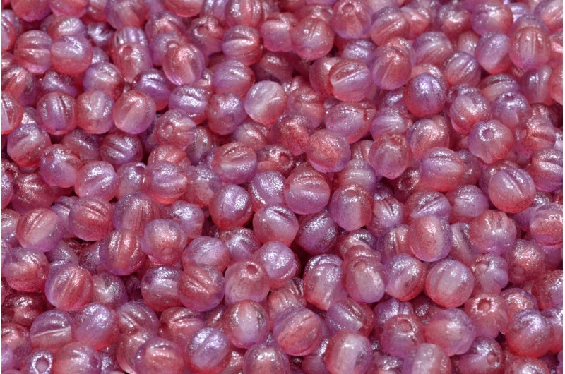 Melon Beads, Crystal 542006 (00030-542006), Glass, Czech Republic